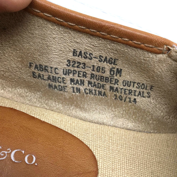 GH Bass & Co Women's Shoes Sz Us 6M Brown Fabric - Picture 4 of 8